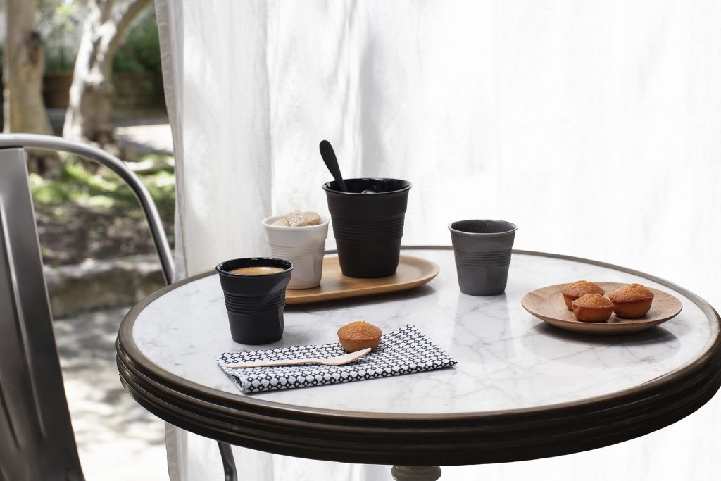Espresso Knickbecher RECYCLAY, 6er-Set, grau, REVOL