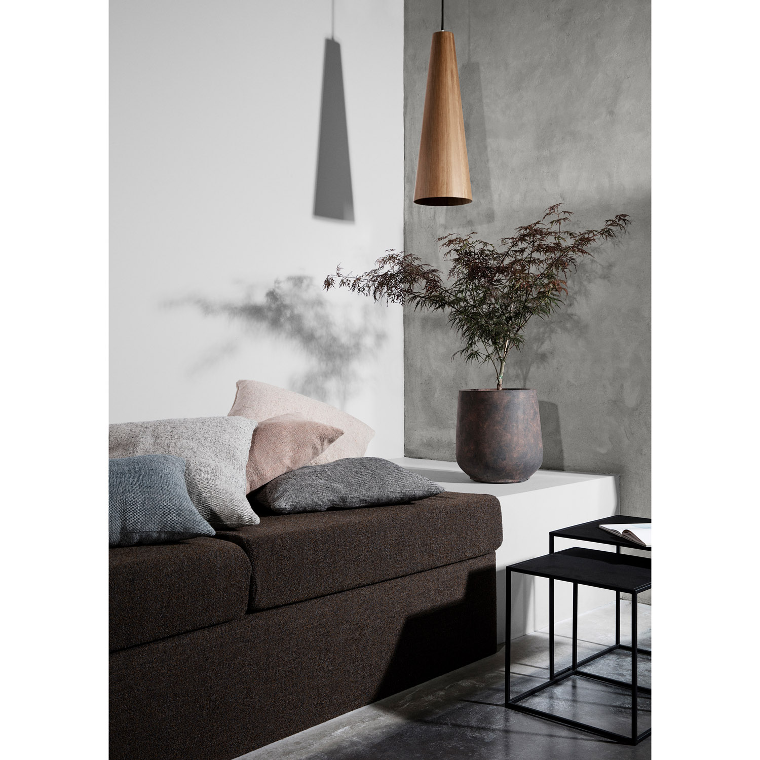 Beistelltisch FERA, 2er-Set, schwarz, Blomus