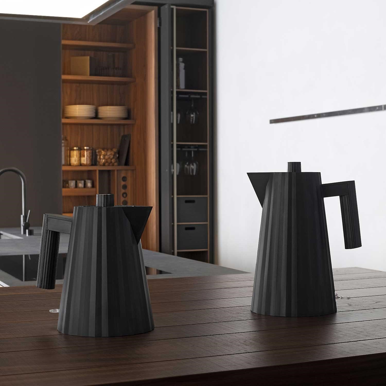 Wasserkocher PLISSE 1 l, schwarz, Alessi