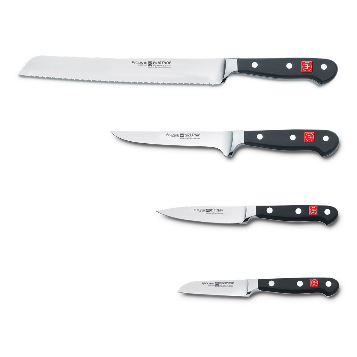 Messerblock Set CLASSIC, 13-teilig, mit Wetzstahl und Schere, schwarz, Wüsthof