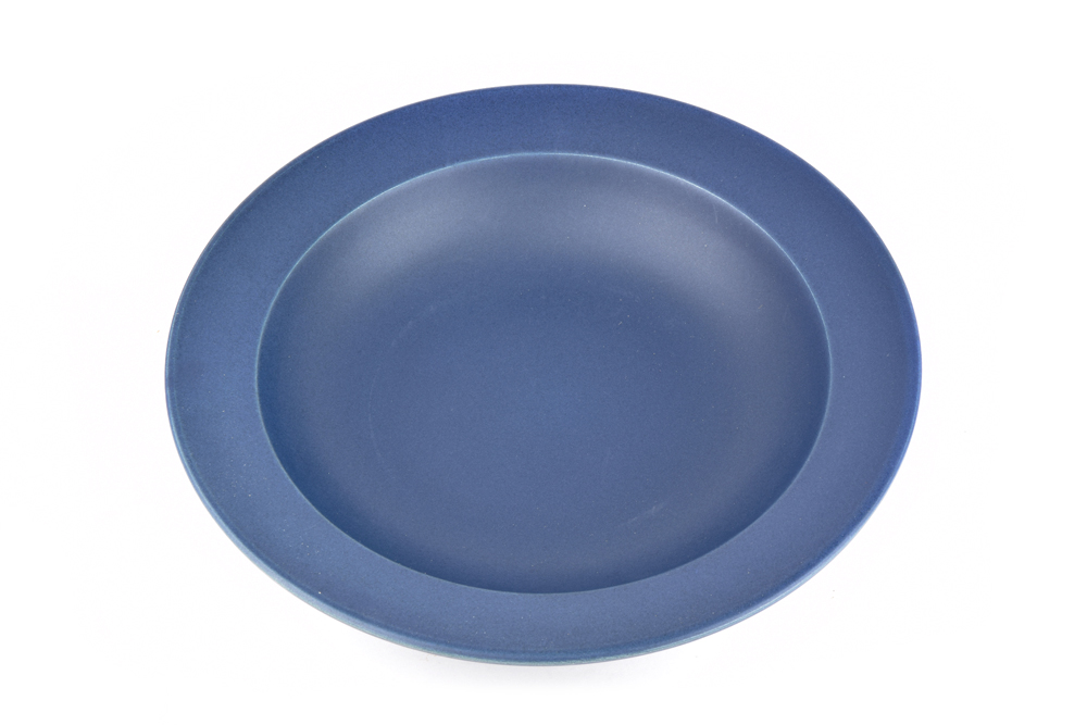 Tiefer Teller mit breitem Rand von 21,5 cm Dunkelblau MIJ