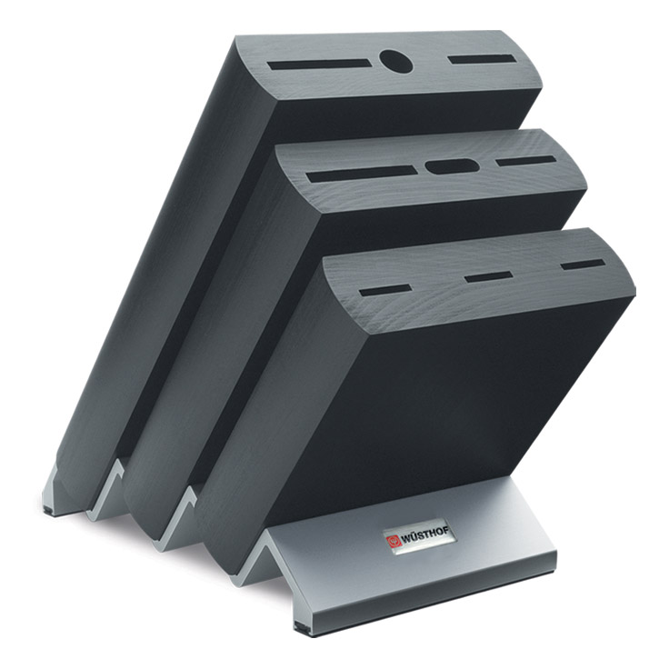 Messerblock IKON, für 9 Messer, schwarz, Holz, Wüsthof