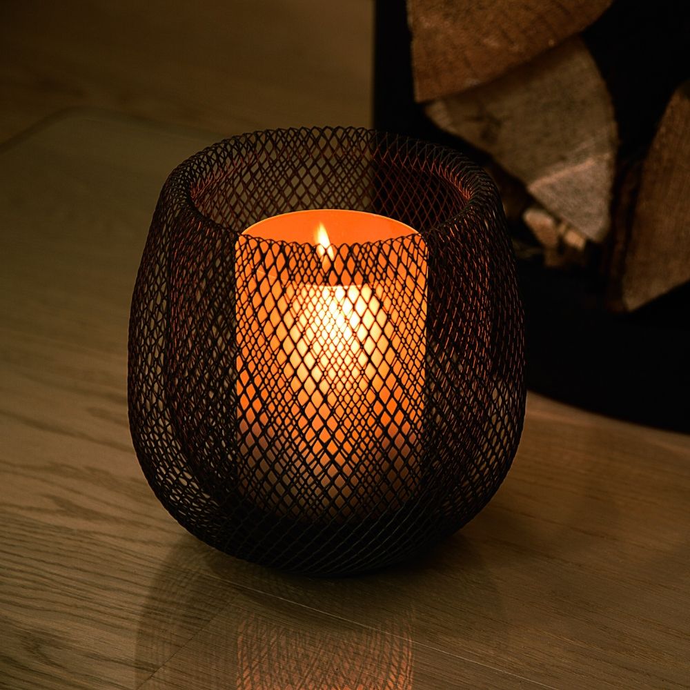 Laterne MESH 20 cm, schwarz, Philippi