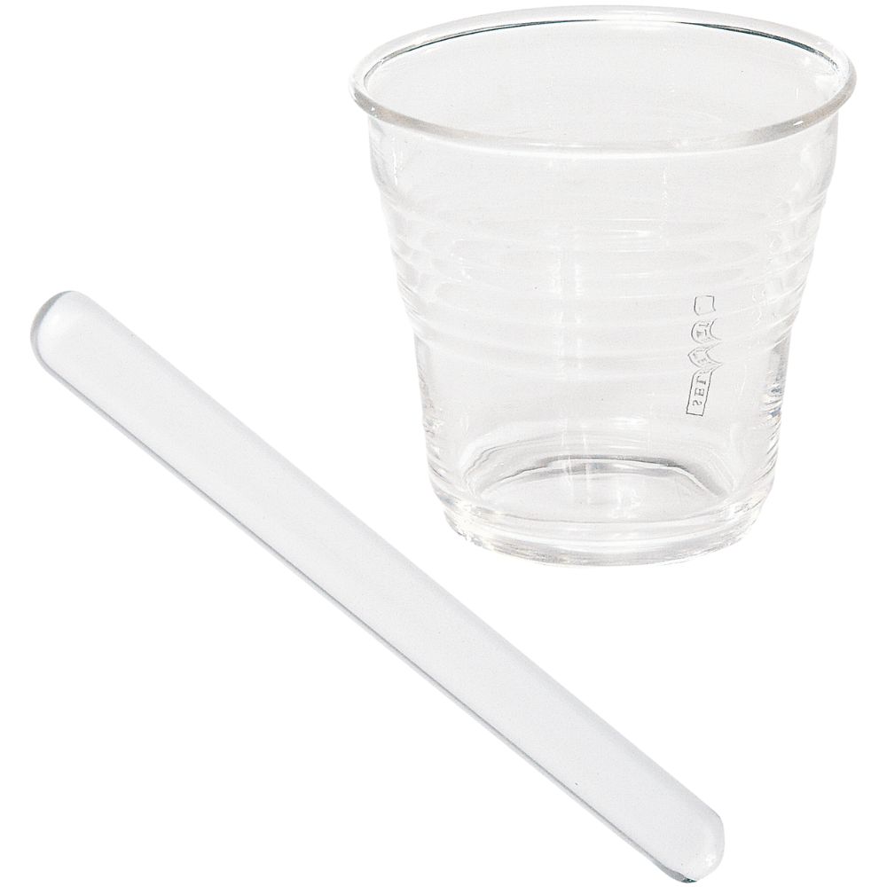 Espressoglas mit Rührer ESTETICO QUOTIDIANO, 6er-Set, Seletti
