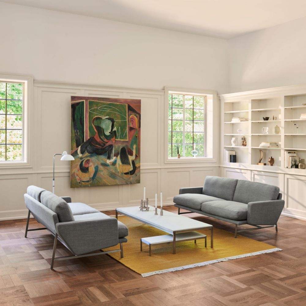 Stabkerzenhalter 20 cm, Silber, Edelstahl, Fritz Hansen