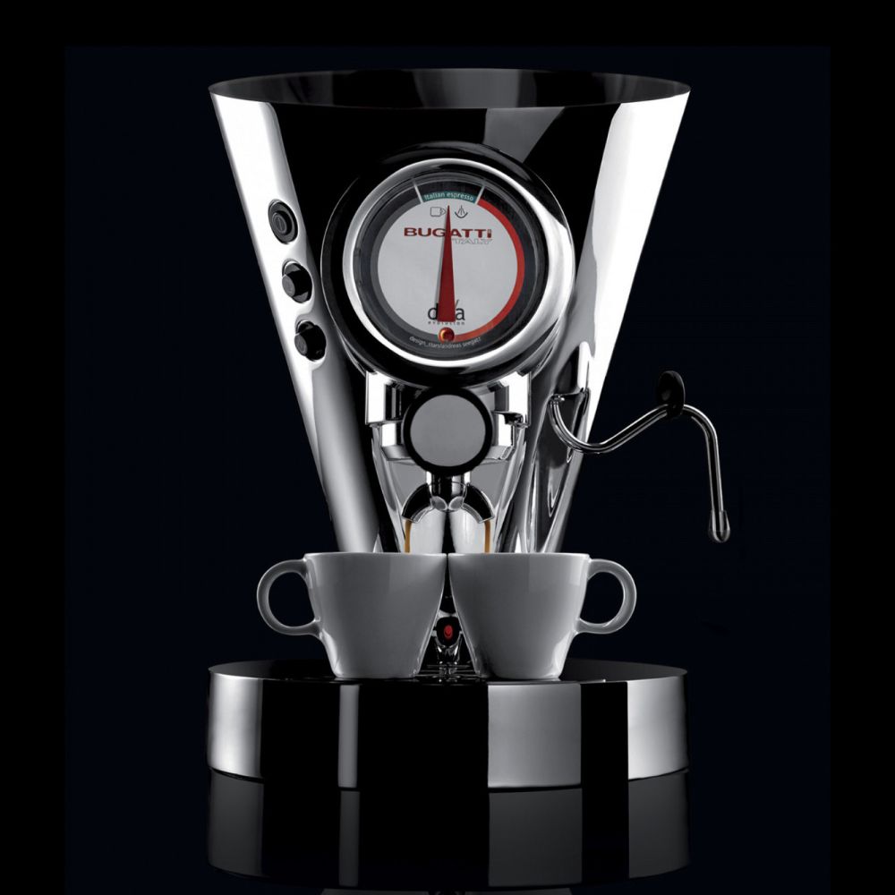 Espresso Kaffeemaschine DIVA EVOLUTION 0,8 l, orange, rostfreier Stahl, Bugatti