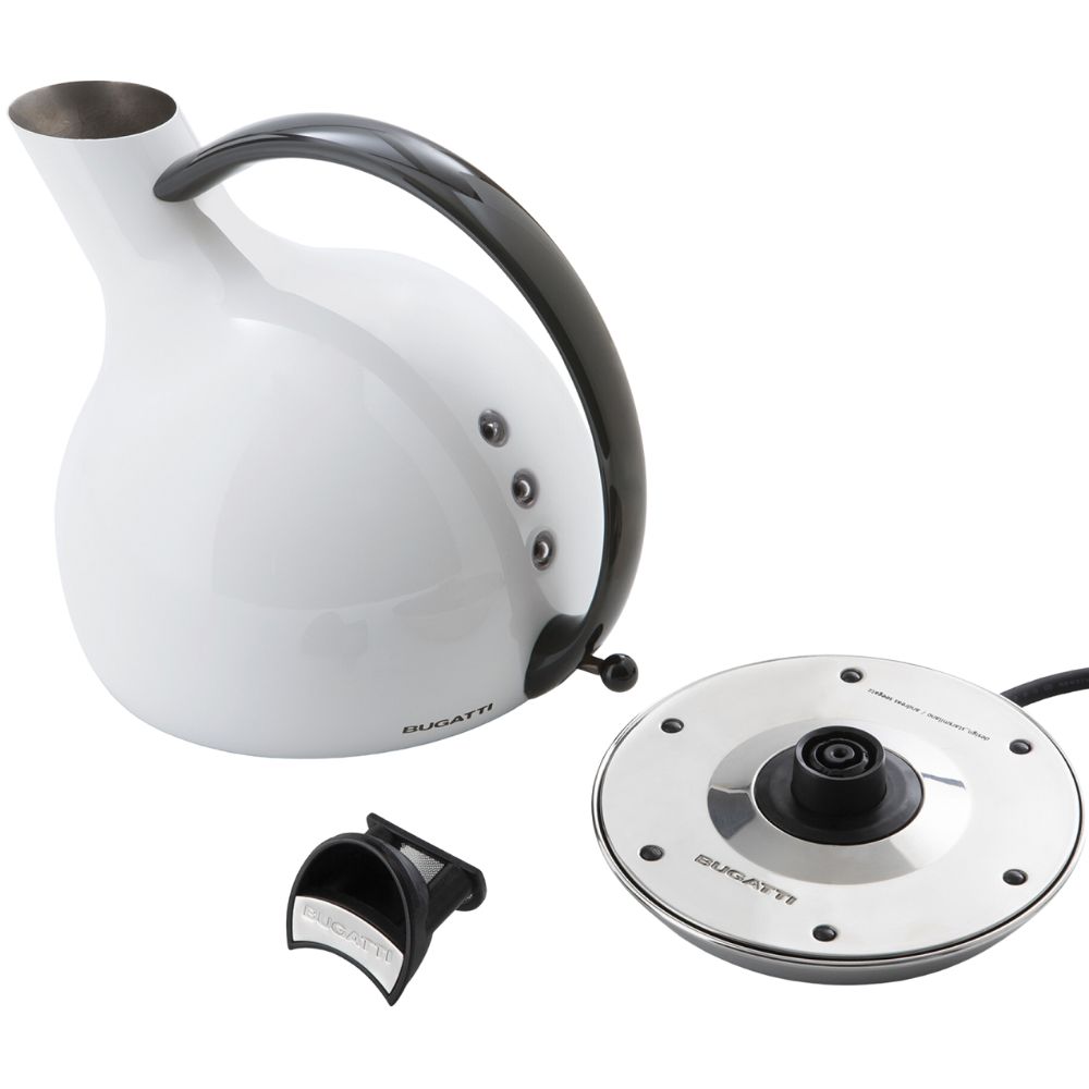 Wasserkocher GIULIETA 1,2 l, weiß, Edelstahl, Bugatti
