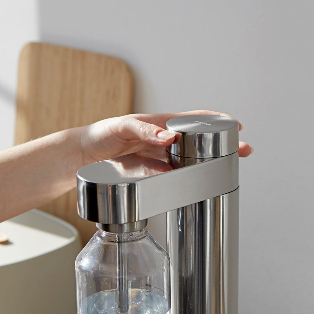 Wassersprudler BRUS 42 cm, silber, Edelstahl, Stelton