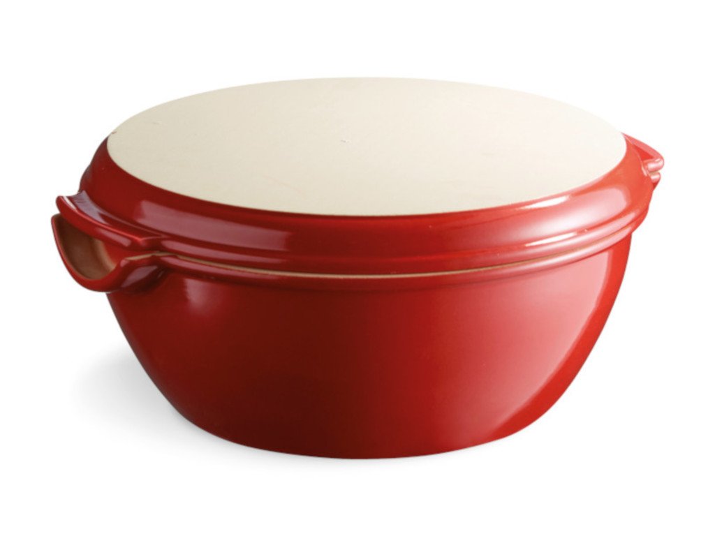 Brotbackform 32,5 x 30 cm, Bordeauxrot, Emile Henry