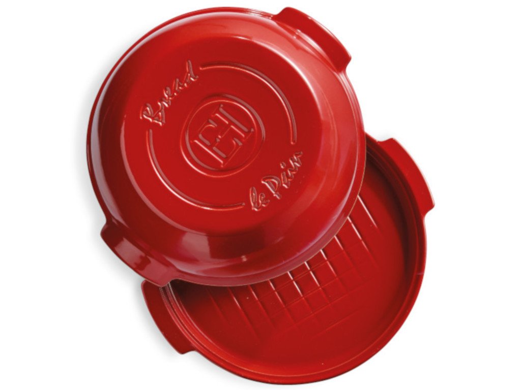 Brotbackform 32,5 x 30 cm, Bordeauxrot, Emile Henry