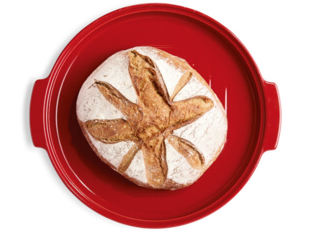 Brotbackform 32,5 x 30 cm, Bordeauxrot, Emile Henry