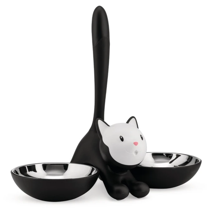 Katzennapf TIGRITO, schwarz, Alessi