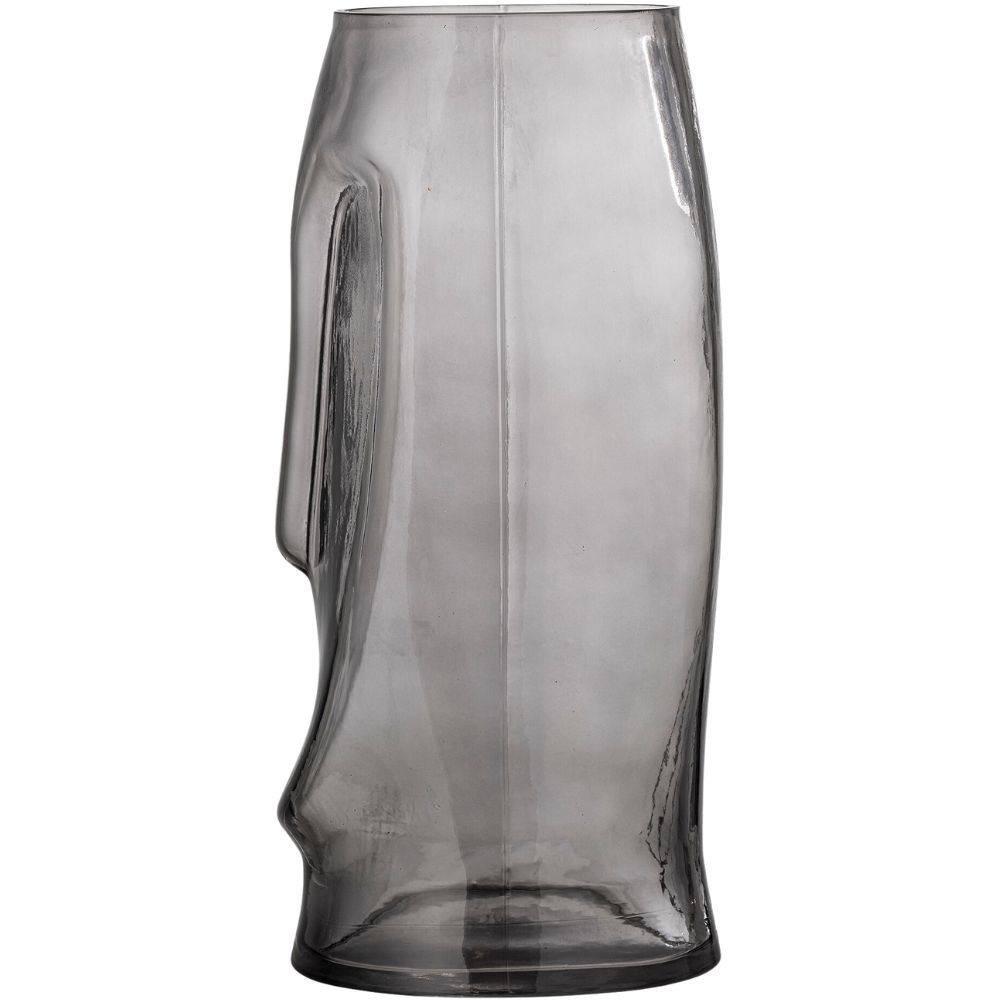 Vase DITTA 30 cm, grau, Glas, Bloomingville
