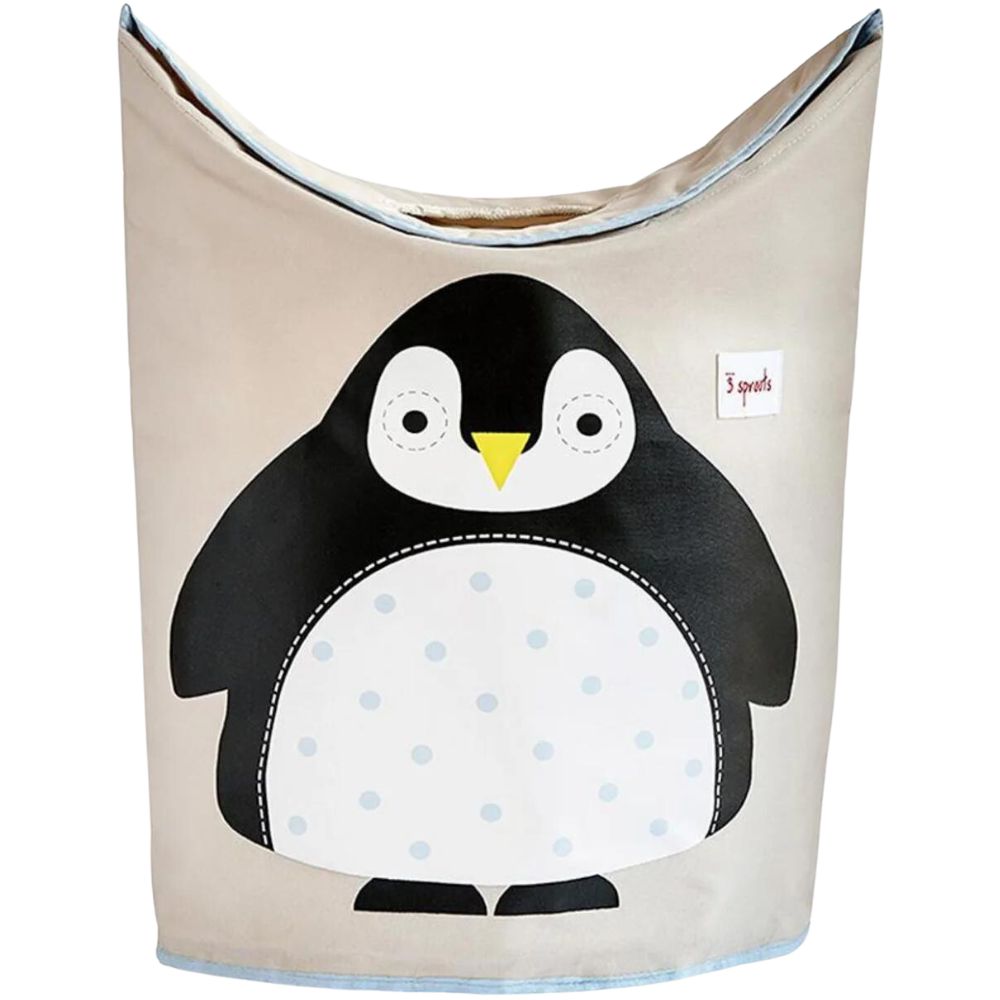 Wäschebox PENGUIN 70 l, beige, 3 Sprouts