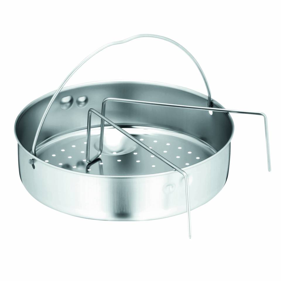 Schnellkochtopf PERFECT PREMIUM 4,5 l + 3 l + Dampfeinsatz, 3-teilig, Edelstahl, WMF