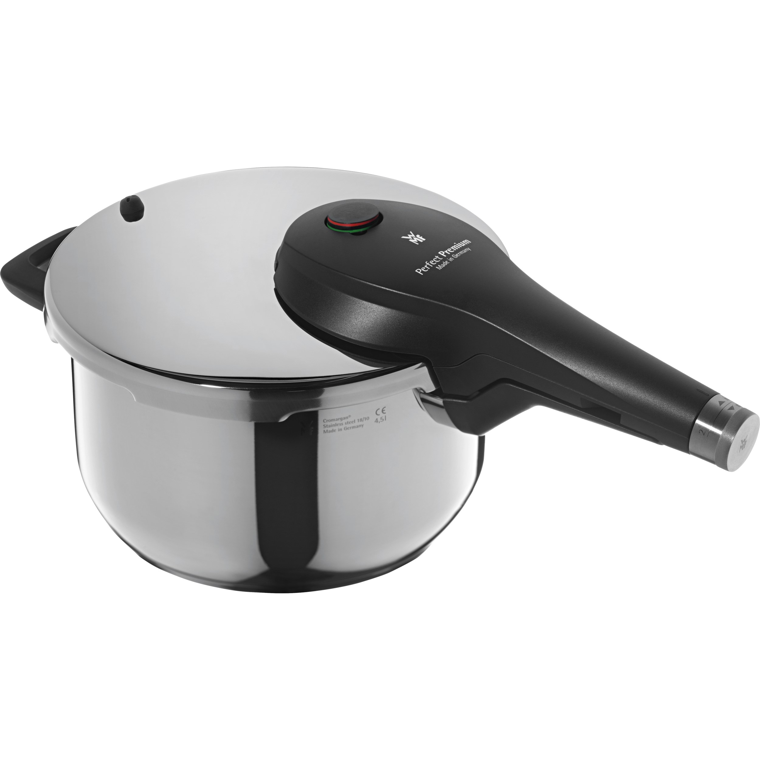 Schnellkochtopf PERFECT PREMIUM 4,5 l + 3 l + Dampfeinsatz, 3-teilig, Edelstahl, WMF