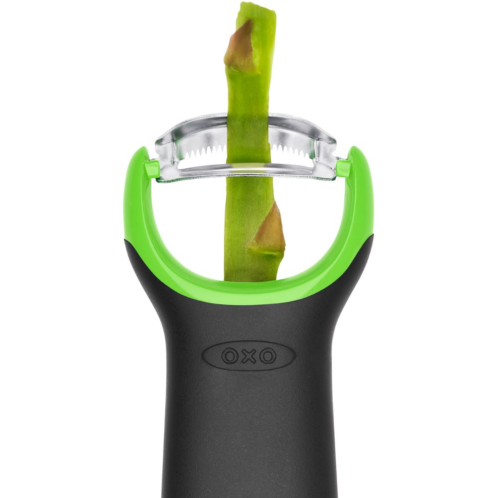 Spargelschäler GOOD GRIPS 11 cm, grün, Kunststoff, OXO