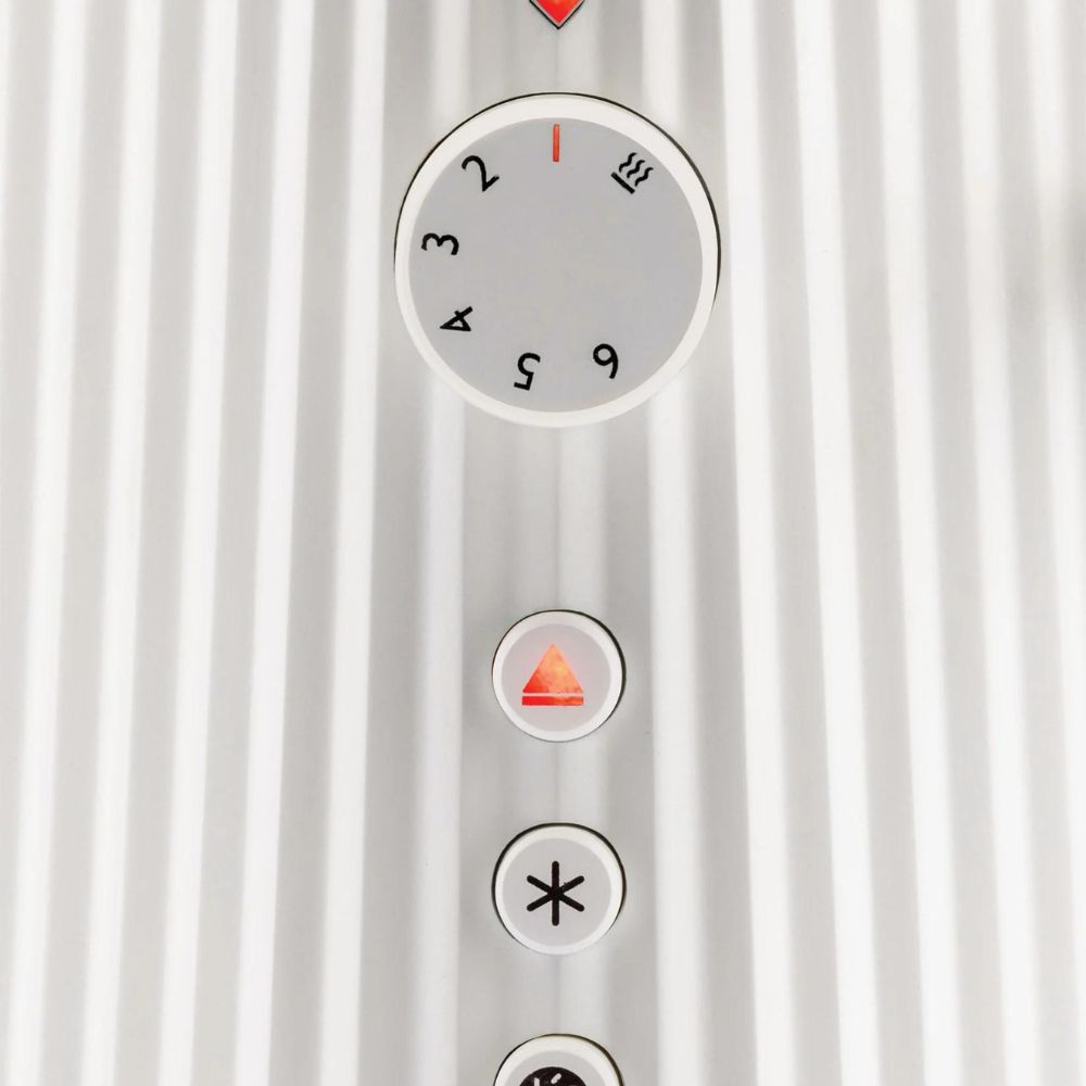 Toaster PLISSÉ XXL 46 cm, weiß, kunststoff, Alessi