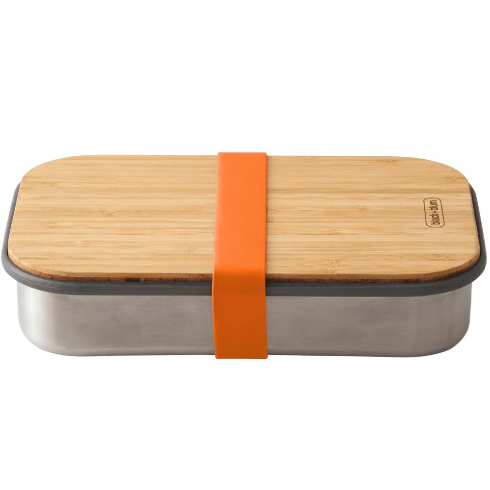 Lunchbox 900 ml, orange, Edelstahl, Black+Blum