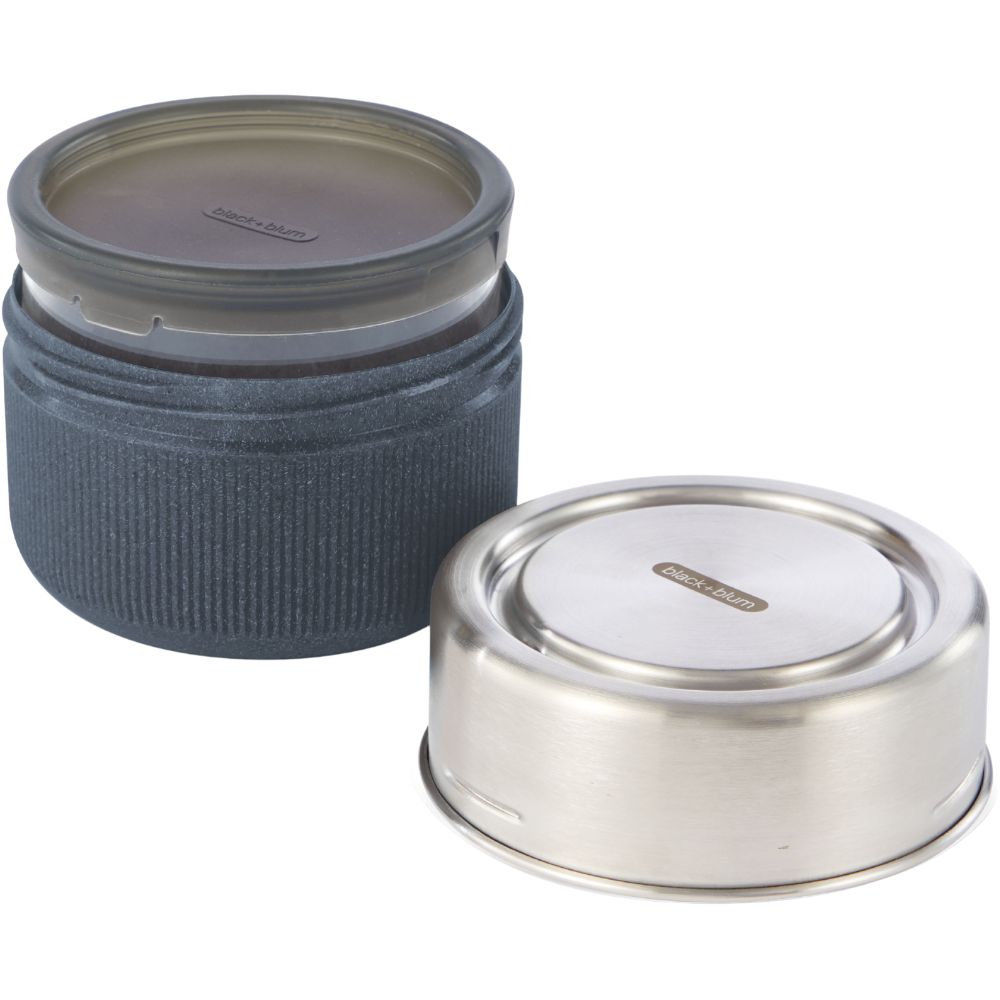 Lunchbox 600 ml, grau, Glas, Black+Blum