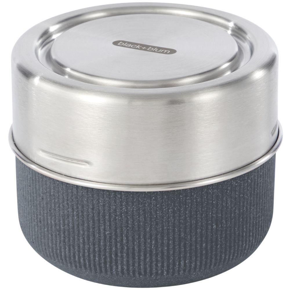Lunchbox 600 ml, grau, Glas, Black+Blum