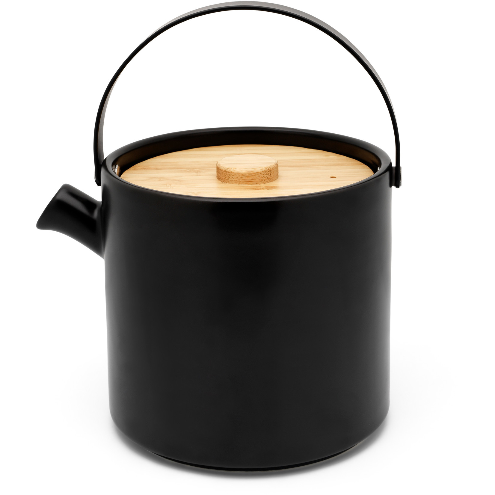 210277 4 cajova konvice s infuzerem umea 1 2 l s ohrivacem cerna keramika bredemeijer