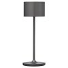 Tischlampe tragbar FAROL MINI 19,5 cm, LED, gunmetal, Aluminium, Blomus
