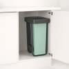 Einbaumülleimer SORT & GO 2x 30 l, Dak Grey /Jade, Kunststoff, Brabantia