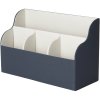 Schreibtisch-Organizer 17 x 26 cm, blau/creme, Printworks