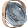 Tischventilator FANTASTIC 20 cm, blau, Holz, Printworks