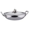 Wok OPUS PRIMA 30 cm, silber, Edelstahl, Ruffoni