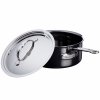 Kasserolle NANOBOND TITANIUM 20 cm, 2,8 l, edelstahl, Hestan
