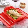 221732 3 nadoba pro vareni v pare do mikrovlnne trouby 24 cm cervena silikon lekue