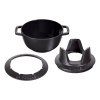 141308 2 set na fondue cerny o 16 cm staub