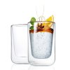 Cappuccino Glas NERO, 2er-Set, 250 ml, doppelwandig, Blomus