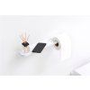 Toilettenpapierhalter MINDSET, mit Ablage, mineralweiß, Brabantia