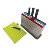 Schneidebrett Set INDEX 30 x 20 cm, mit Ständer und 4 Küchenmessern, Joseph Joseph