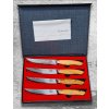 Steakmesser-Set SOK Olive Sunshine Damaskus Dellinger 4 St.