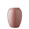 Vase 20 cm, hellrosa, Steinzeug, Bitz