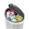 Touch Mülleimer TOUCH BIN NEW 10 + 23 l, Fingerprint Proof, Stahl matt, Brabantia