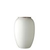 Vase 12,5 cm, Creme, Steinzeug, Bitz