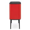 Touch Mülleimer BO 11 + 23 l, rot, Brabantia