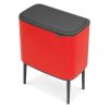 Touch Mülleimer BO 11 + 23 l, rot, Brabantia
