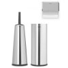 WC-Bürstengarnitur, Toilettenpapierhalter und Ersatzrollenständer Set RENEW, Stahl matt, Brabantia