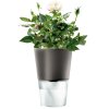 Blumentopf selbstbewässernd 11 cm, dunkelgrau, Eva Solo