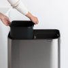 Touch Mülleimer BO 2 x 30 l, Stahl matt, Brabantia