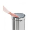 Touch Mülleimer TOUCH BIN NEW 30 l, Fingerprint Proof, Stahl matt, Brabantia