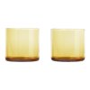 2er-Set MERA-Gläser mattgold 0,2 l Blomus