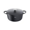 Schmortopf TRATTORIA E2185334 28 cm, Aluguss, Tefal