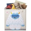 Kinder Aufbewahrungsbox YETI, 33 cm, Polyester, 3 Sprouts